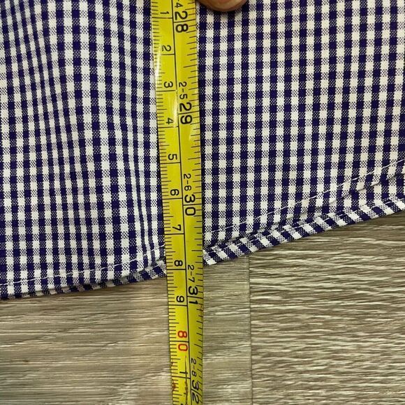 Lauren Ralph Lauren Purple/ Brown Plaid Slim Fit Button Up Shirt 17 1/2 34/35 - Picture 6 of 6